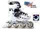 Роликові ковзани дитячі розсувні Scale Sports WHITE LF 905 Білі розмір 29-33 передні колеса СВІТЯТЬСЯ - зображення 1