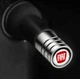 Ковпачки на ніпель з логотипом Fiat Alitek Long Silver Фіат Logo white/Red, 4 шт (67260) - зображення 2