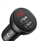 Автомобильное зарядное устройство Baseus TZCCBX-C0G 2USB Black + Cable Type-C - изображение 3