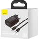 Сетевое зарядное устройство Baseus Super Si 1Type-C + Cable Type-C to Lightning 20W TZCCSUP-B01 Black - изображение 2