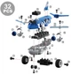 Конструктор DIY Spatial Creativity Самолет с электродвигателем LM8074-DZ-1 (TOYSCJ-1379247) - изображение 3