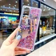 Чехол Glitter для Xiaomi Poco M3 бампер жидкий блеск Розовый - изображение 2