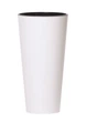 Горшок для цветов Prosperplast TUBUS SLIM EFFECT высокий матовый с вкладышем 15х28см белый (74945-449) - изображение 2