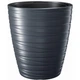 Горшок для цветов Prosperplast MAZE круглый с вкладышем 30х33см антрацит (88710-433) - изображение 2