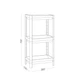 Этажерка 3-х-ярусная MBM HOME FH-22/3 GRAY пластиковая серая - изображение 12