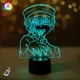 3D ночник "Туалетный мальчик Ханако-кун" (УВЕЛИЧЕННОЕ ИЗОБРАЖЕНИЕ) подарочная упаковка + 16 цветов + пульт ДУ + сетевой адаптер&nbsp;+ батарейки (3ААА) &nbsp;3DTOYSLAMP - изображение 1