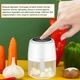 Кухонний електричний подрібнювач-блендер (чеснокодавка) Release Hands One-click Garlic на 30 Вт з USB зарядкою (білий) - зображення 2