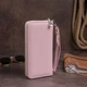 Женский кошелек-клатч вместительный кожаный ST Leather Accessories 19279 Розовый - изображение 6