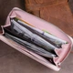 Женский кошелек-клатч вместительный кожаный ST Leather Accessories 19279 Розовый - изображение 7