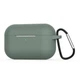 Силиконовый футляр с карабином для наушников AirPods Pro Pine Green - изображение 2