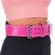 Пояс атлетический кожаный Fairtex 165086 размер XL Pink - изображение 4