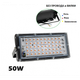 Потужний Фіто Ультрафіолетовий прожектор для рослин і розсади 50w 50led фіто лампа 210х92 мм. - зображення 2