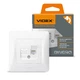 Розетка компьютерная VIDEX Binera белая (VF-BNSK1PC6-W) - изображение 2