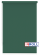 Ролета тканевая INROLL Есо-Mini 102,5х185 см Camila Темно-зеленый A625 - изображение 1