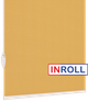 Ролета тканевая INROLL Есо-Mini 90х185 см Camila Горчичный A631 - изображение 4