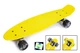 Скейтборд Пенни борд Penny Board 22" YELLOW Желтый Светящиеся колеса - изображение 1
