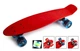 Скейтборд Пенни борд Penny Board 22" RED Красный Светящиеся колеса - изображение 1