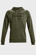 Мужское зеленое худи UA RIVAL FLC SIGNATURE HD Under Armour XL 1366363-390 - изображение 5