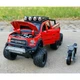 Машинка джип Ford Raptor металевий позашляховик колекційний з мотоциклом 21 см Червоний (5554791) - зображення 5
