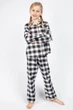 Пижама для девочки Cyberjammies Annie 5847 8-9 yrs/134 см Черный в клетку (5051877368859) - изображение 2