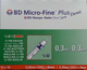 Шприц инсулиновый Micro-Fine Plus DEMI 0,3мл U-100 0,30 (30G) 10 штук (МИКРО ФАЙН ПЛЮС) - изображение 1