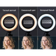 Профессиональная кольцевая LED лампа GTM 16 см с штативом Набор блогера (47884IM) - изображение 2