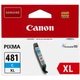 Картридж для Canon PIXMA TS6240 Canon 481 XL Cyan 2044C001 - зображення 1