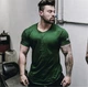 Футболка мужская Fitness Wolf зелена L - изображение 8