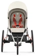 Спортивная беговая прогулочная коляска Cybex Sport Avi Bleached Sand на кремовой раме с оранжевыми деталями - изображение 3