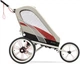 Спортивная прогулочная коляска Cybex Sport Zeno Bleached Sand на кремовом шасси с оранжевыми деталями - изображение 2