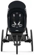 Спортивная беговая прогулочная коляска Cybex Sport Avi All Black на черной раме с черными деталями - изображение 3