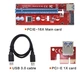 Райзер SATA 007S 60см USB PCI-E 1x to 16x САТА 375325668 Червоний - зображення 4