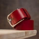 Ремень женский из натуральной кожи Grande Pelle leather-11262 120 Красный - изображение 4