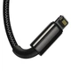 Кабель Baseus 3в1 TUNGSTEN GOLD Fast Charging 3в1 3.5A (Micro USB+Lightning+Type-C) 1.5m - изображение 6