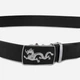 Мужской ремень кожаный Vintage leather-20256 115 см Черный - изображение 4
