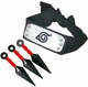 Наборы аниме Наруто: 2 повязки и 6 пластиковых кунаев Naruto Uzumaki (NAS3012WR) - изображение 4
