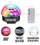 Диско куля LED BALL LAMP 6W + SD + USB + пульт Світломузика з MP3 плеєром та Bluetooth колонка музична - зображення 3