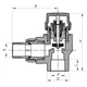 Кран термостатический угловой PPR Koer 20x1/2 K0149.Pro KP0189 - изображение 3