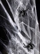 Паутина на Хэллоуин «Spider Webs» с двумя пауками белая (T77) - изображение 4
