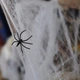 Паутина на Хэллоуин «Spider Webs» с двумя пауками белая (T77) - изображение 5