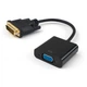 Перехідник DVI 24+1 M to VGA F 1080p Vinga (VCPDVI241VGA) - зображення 1