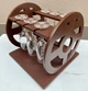 Мини-бар с фанеры на шесть фужеров и три бутылки 30х30х32 см RAL 8017 шоколадно-коричневый - изображение 5