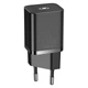 Сетевое зарядное устройство BASEUS Super Si Quick Charger |Type-C, QC/PD, 3A, 20W| поддержка быстрой зарядки PD Black (CCSUP-B03) - изображение 1