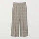 Брюки женские H&M 0693915_уз.клет. 34 Бежевые (KAY2000000944678) - изображение 1