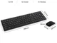 Компактный набор беспроводная клавиатура и мышь UKC K-06 Slim Black - изображение 3