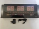 Настінні електронні LED годинник VST-3615 Red - зображення 5