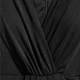 Платье длинное осеннее женское H&M 0459834_01 34 Черное (KAY2000000941639) - изображение 2