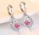 Сережки підвіски Primo Fly Heart - Pink - зображення 2