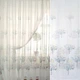Лен гардинный деревья коричнево-бирюзовые, белый, ш.270 (30426.021) - изображение 1