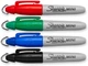 Маркеры перманентные Sharpie Mini Permanent Markers, Fine Points 4 шт. (‎‎‎35113PP) - изображение 1